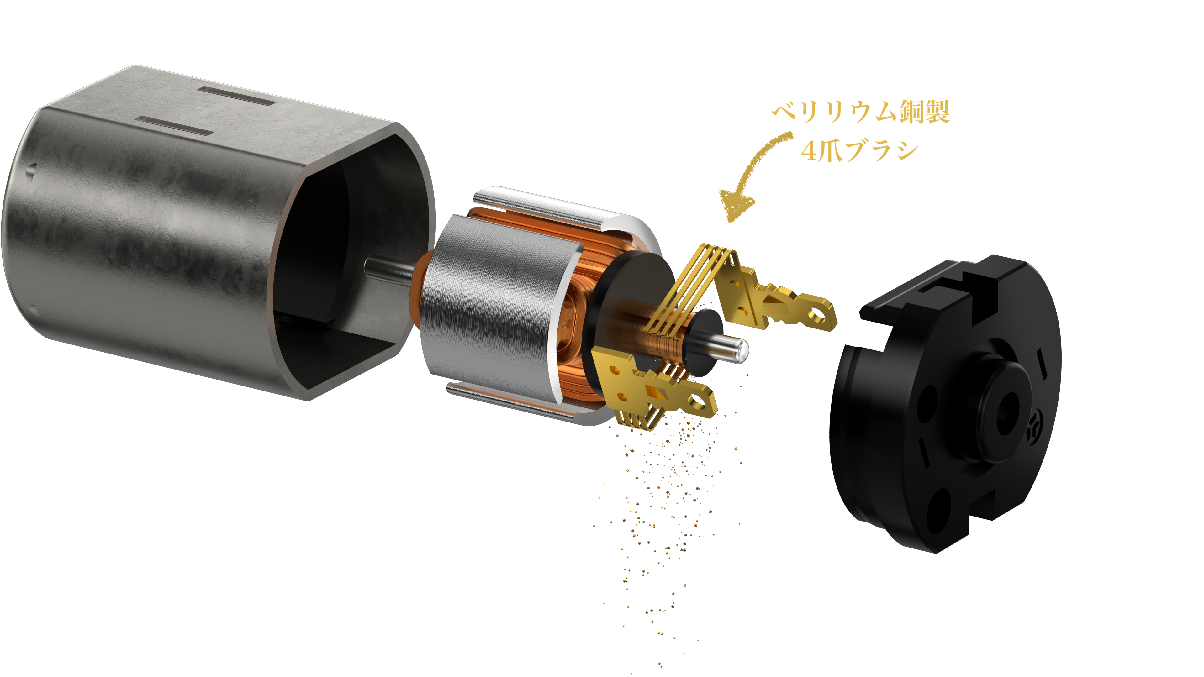 【NEW】ブラシ付きモーター(セサミ5/5北米北欧版専用)
