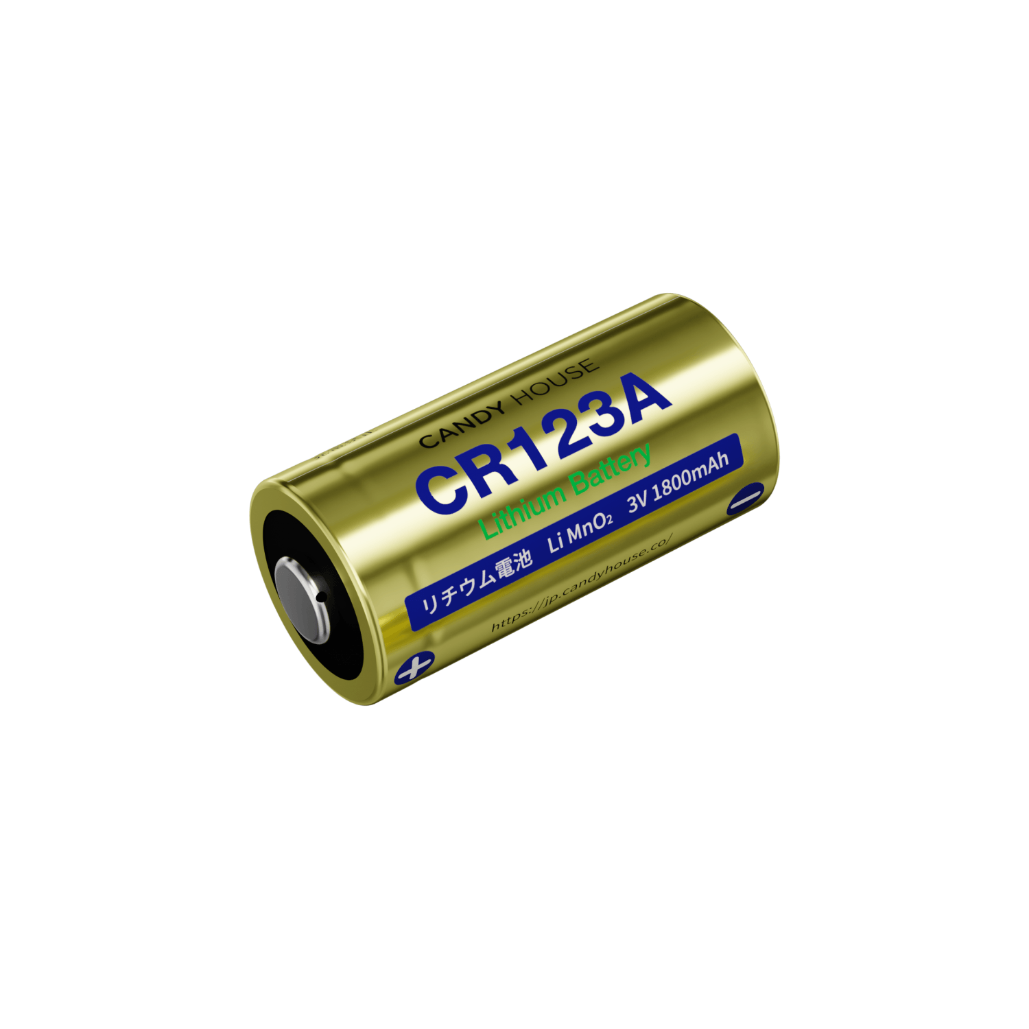 1800mAh高容量CR123A 電池1本 バッテリー【セサミ/フェイス(Pro)/タッチPro/サイクル/オープンセンサー2共通】