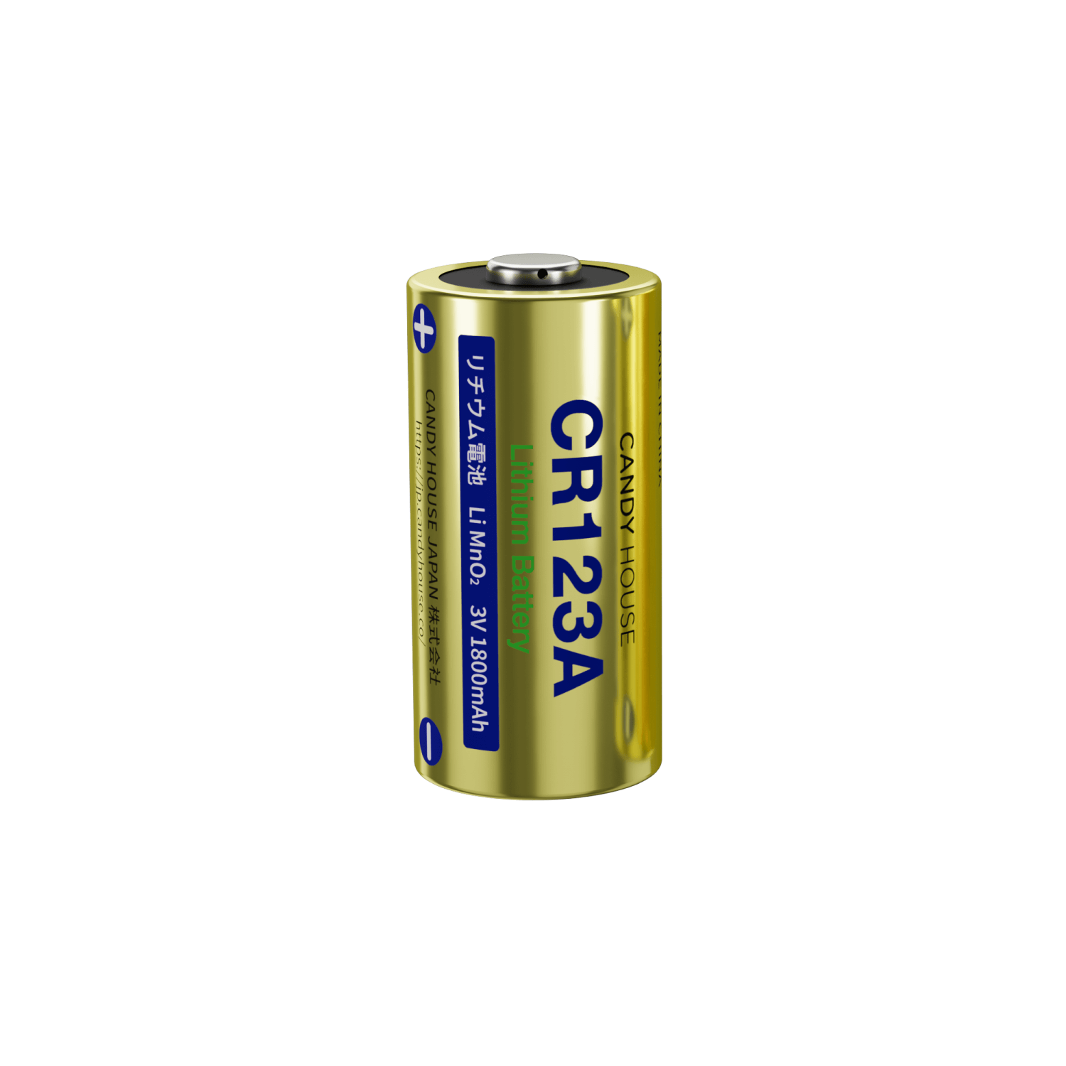 高容量1800mAhのCR123A 電池1本 バッテリー【セサミ/タッチPro/サイクル共通】